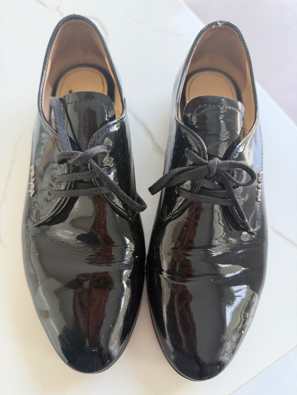 Prada Patent Leather Oxfords